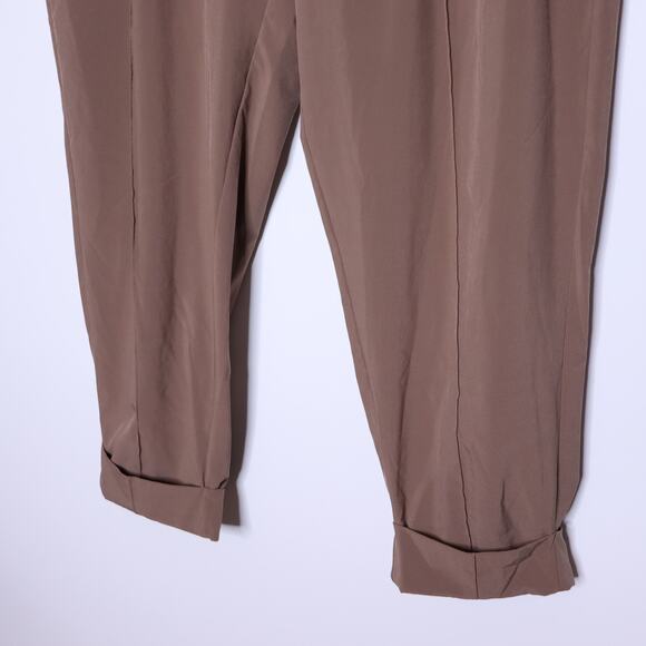ATHLETA Cardiff Pant Rustic Beige Waist Tie Straight Leg Casual Women's 12 - Picture 6 of 16
